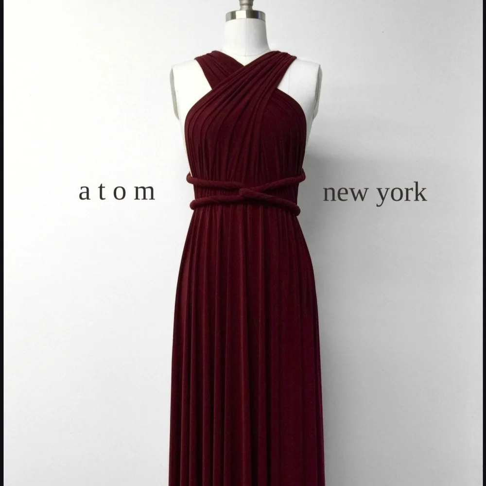Burgundy Infinity Maxi Dress - Picture 3 of 4